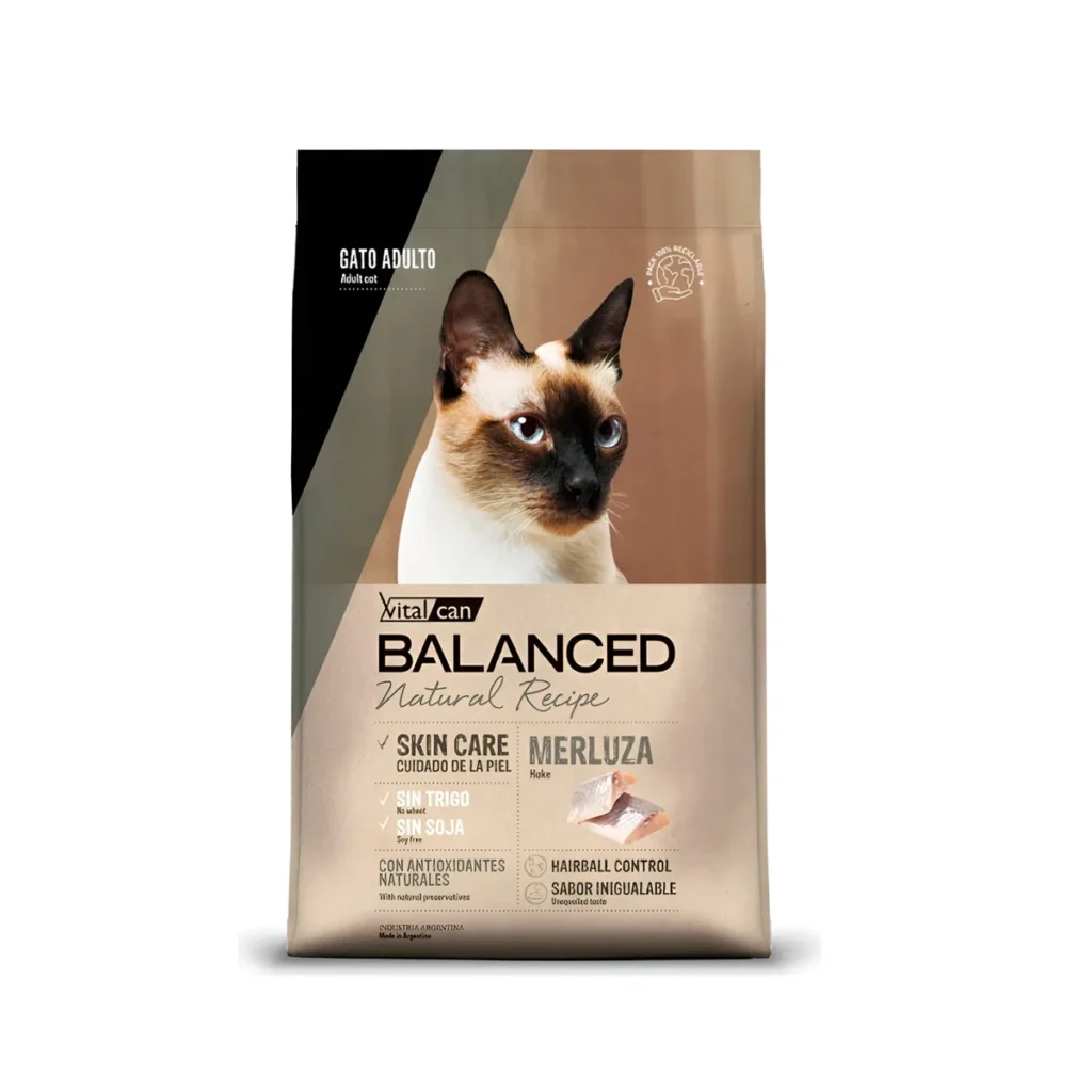 Alimento Balanced Natural gato adulto merluza 15kg Uruguay