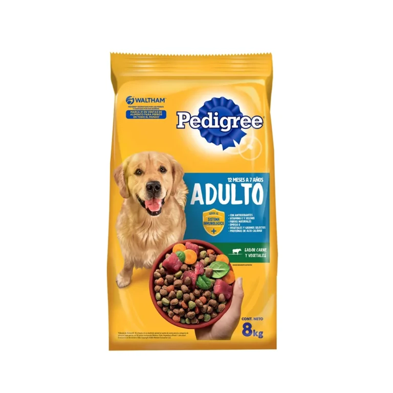 Alimento Pedigree perro adulto carne vegetales 8kg Uruguay