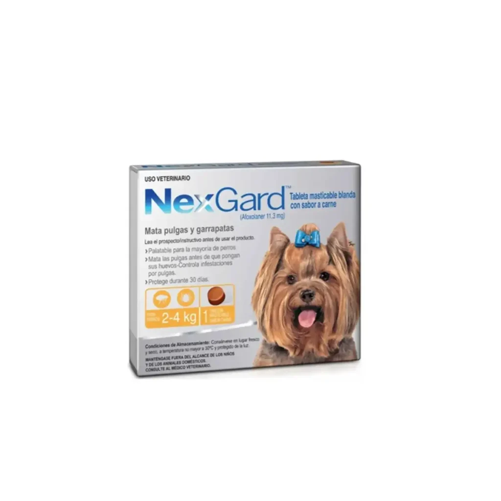 Nexgard antipulgas 2 a 4kg 1 comprimido Uruguay